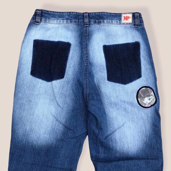 💙 90s Vintage Bratz Patch Low Rise Jeans – Members Property – Size 1 - Picture 5 of 5